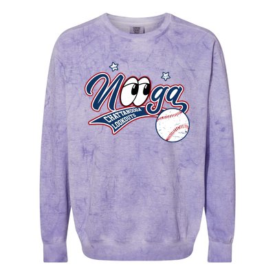 Nooga Nooga Chattanooga Lookouts State Funny Baseball Colorblast Crewneck Sweatshirt