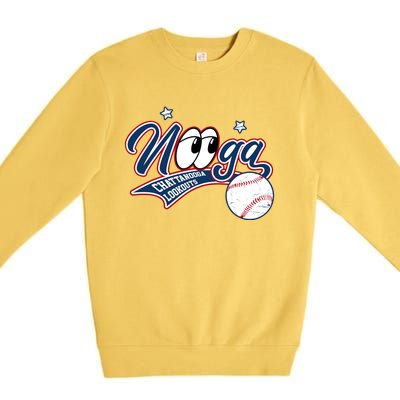 Nooga Nooga Chattanooga Lookouts State Funny Baseball Premium Crewneck Sweatshirt