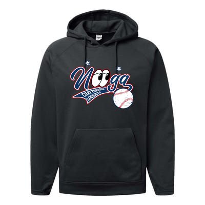 Nooga Nooga Chattanooga Lookouts State Funny Baseball Performance Fleece Hoodie