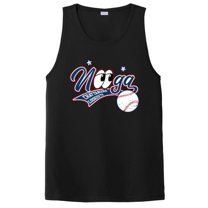 Nooga Nooga Chattanooga Lookouts State Funny Baseball PosiCharge Competitor Tank