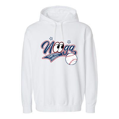 Nooga Nooga Chattanooga Lookouts State Funny Baseball Garment-Dyed Fleece Hoodie