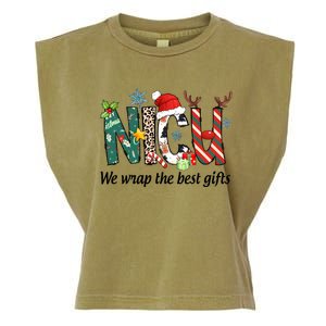 Nicu Nurse Christmas We Wrap The Best Gifts Garment-Dyed Women's Muscle Tee