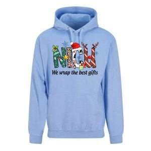 Nicu Nurse Christmas We Wrap The Best Gifts Unisex Surf Hoodie