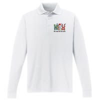 Nicu Nurse Christmas We Wrap The Best Gifts Performance Long Sleeve Polo