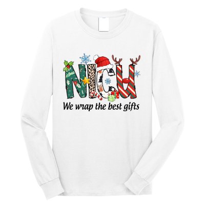 Nicu Nurse Christmas We Wrap The Best Gifts Long Sleeve Shirt