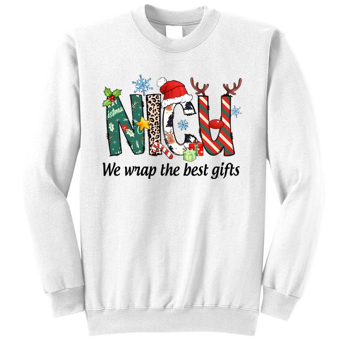 Nicu Nurse Christmas We Wrap The Best Gifts Sweatshirt