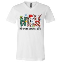 Nicu Nurse Christmas We Wrap The Best Gifts V-Neck T-Shirt