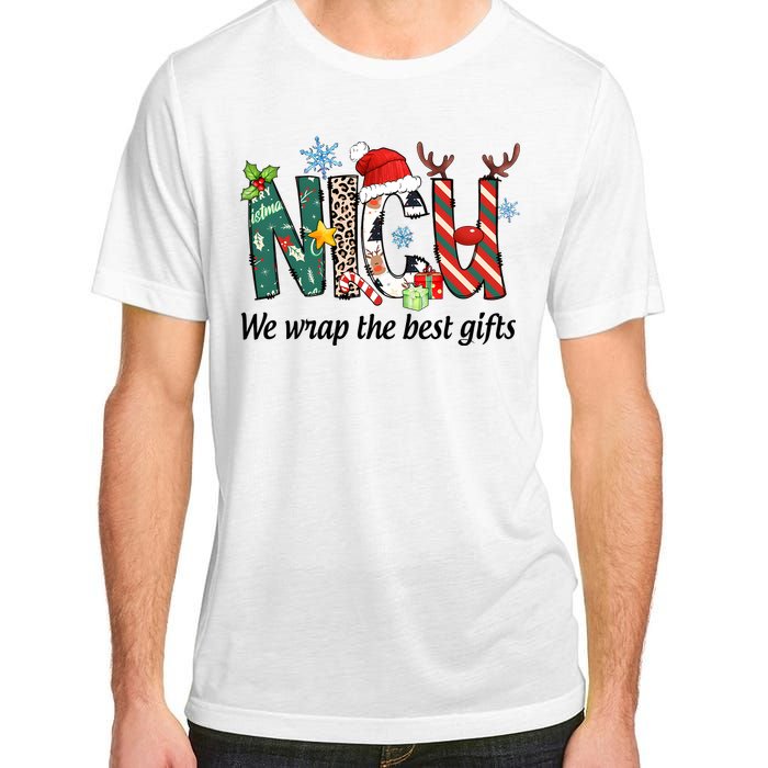 Nicu Nurse Christmas We Wrap The Best Gifts Adult ChromaSoft Performance T-Shirt