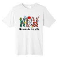 Nicu Nurse Christmas We Wrap The Best Gifts Tall Fusion ChromaSoft Performance T-Shirt