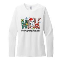 Nicu Nurse Christmas We Wrap The Best Gifts Womens CVC Long Sleeve Shirt