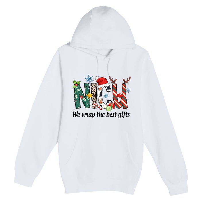 Nicu Nurse Christmas We Wrap The Best Gifts Premium Pullover Hoodie