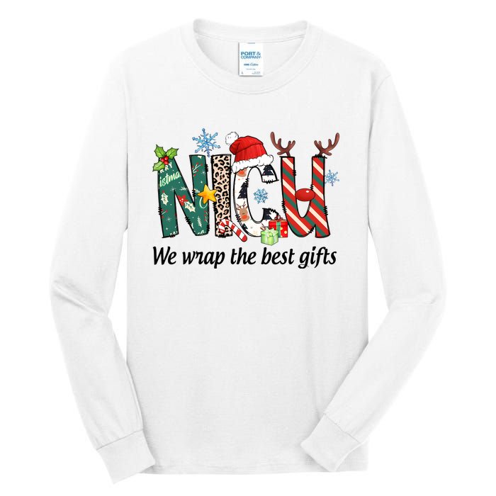 Nicu Nurse Christmas We Wrap The Best Gifts Tall Long Sleeve T-Shirt