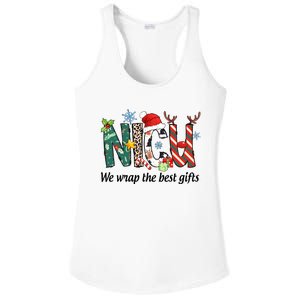 Nicu Nurse Christmas We Wrap The Best Gifts Ladies PosiCharge Competitor Racerback Tank