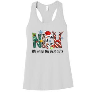 Nicu Nurse Christmas We Wrap The Best Gifts Women's Racerback Tank