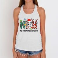 Nicu Nurse Christmas We Wrap The Best Gifts Women's Knotted Racerback Tank