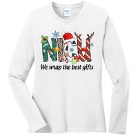 Nicu Nurse Christmas We Wrap The Best Gifts Ladies Long Sleeve Shirt