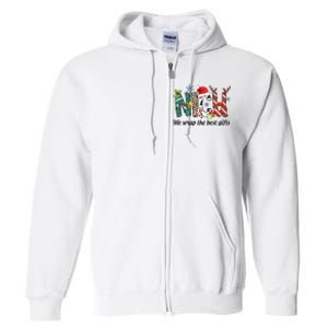 Nicu Nurse Christmas We Wrap The Best Gifts Full Zip Hoodie