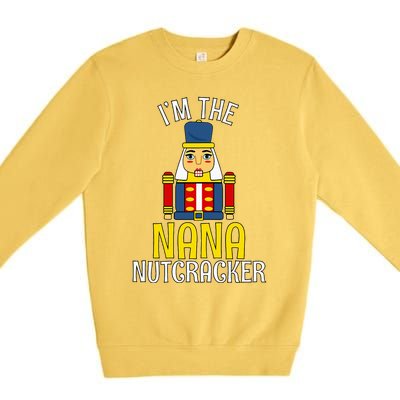 Nana Nutcracker Costume Matching Family Pjs Premium Crewneck Sweatshirt