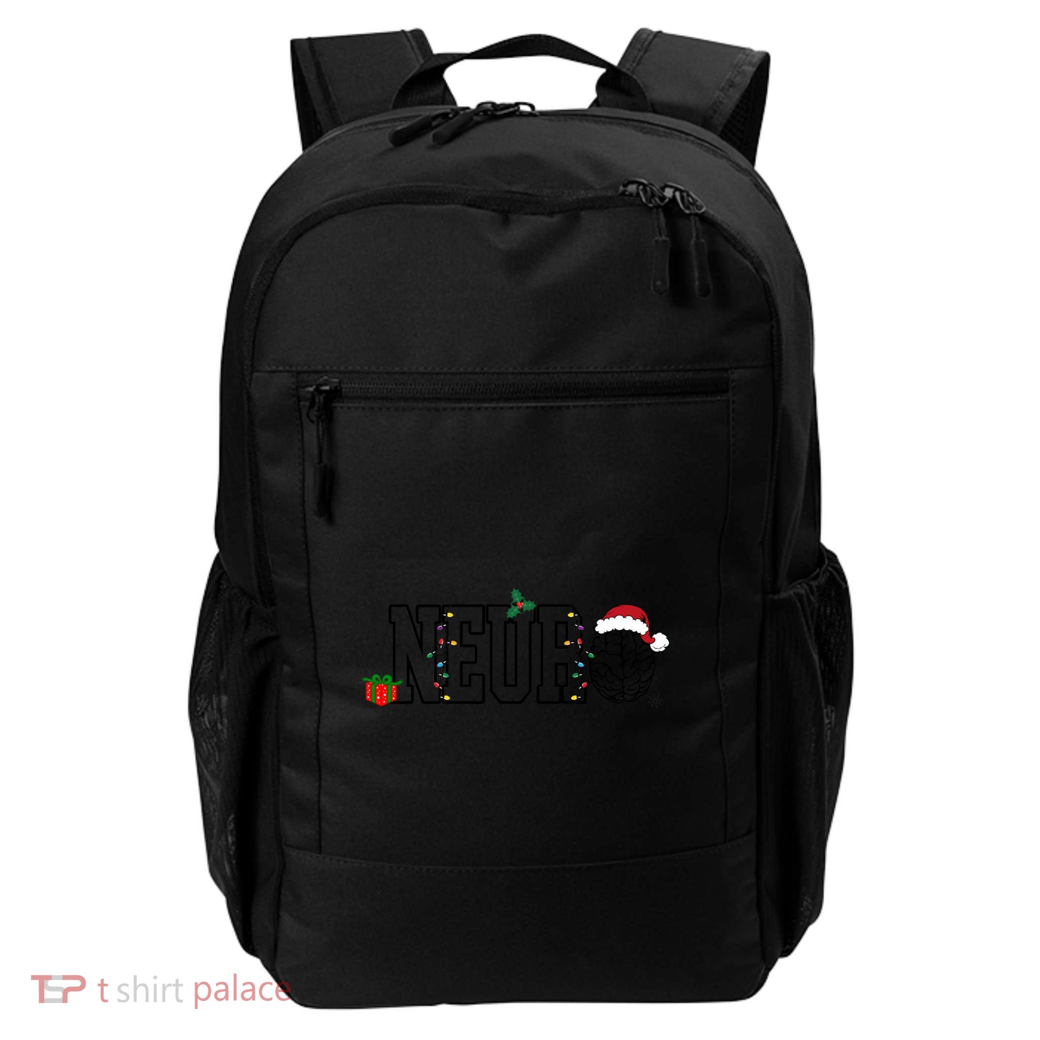 Neuro Nurse Christmas Santa Hat Neurology Xmas Neuroscience Gift Daily Commute Backpack