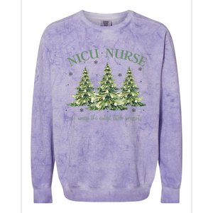 Nicu Nurse Christmas We Wrap The Cutest Little Presents Xmas Gift Colorblast Crewneck Sweatshirt