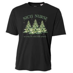 Nicu Nurse Christmas We Wrap The Cutest Little Presents Xmas Gift Cooling Performance Crew T-Shirt