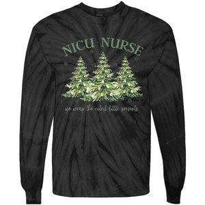 Nicu Nurse Christmas We Wrap The Cutest Little Presents Xmas Gift Tie-Dye Long Sleeve Shirt