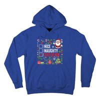 Nice Naughty Crazy Cat Mom Funny Christmas Santa Claus Gift Hoodie