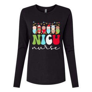 Nicu Nurse Christmas Nicu Nursing Xmas Party Gift Womens Cotton Relaxed Long Sleeve T-Shirt