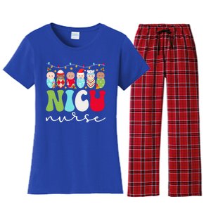 Nicu Nurse Christmas Nicu Nursing Xmas Party Gift Women's Flannel Pajama Set