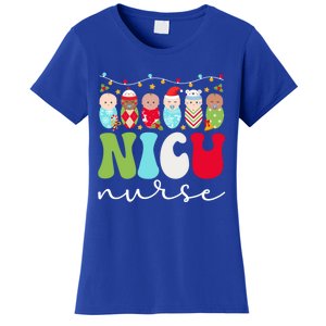 Nicu Nurse Christmas Nicu Nursing Xmas Party Gift Women's T-Shirt