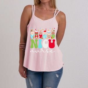 Nicu Nurse Christmas Nicu Nursing Xmas Party Gift Women's Strappy Tank