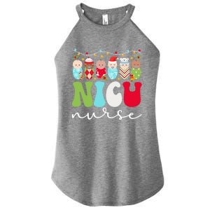 Nicu Nurse Christmas Nicu Nursing Xmas Party Gift Women's Perfect Tri Rocker Tank