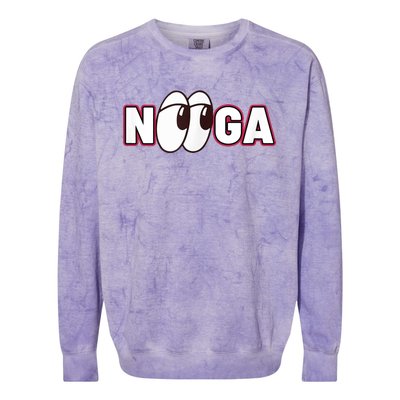 Nooga Nooga Chattanooga State Baseball Sports Colorblast Crewneck Sweatshirt