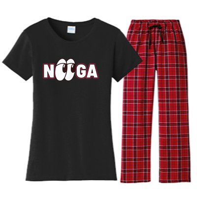 Nooga Nooga Chattanooga State Baseball Sports Women's Flannel Pajama Set