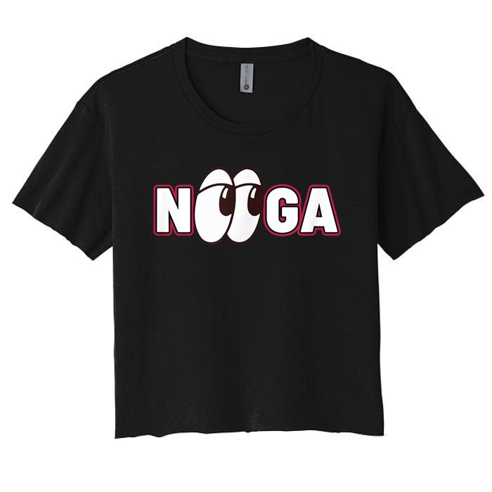 Nooga Nooga Chattanooga State Baseball Sports Women's Crop Top Tee