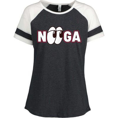 Nooga Nooga Chattanooga State Baseball Sports Enza Ladies Jersey Colorblock Tee