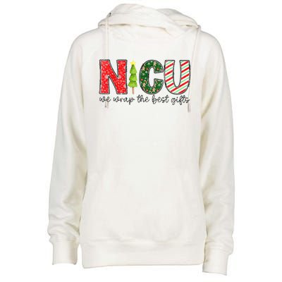 Nicu Nurse Christmas Neonatal Icu Nurse T Holiday Nicu Nurse Womens Funnel Neck Pullover Hood