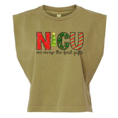 Nicu Nurse Christmas Neonatal Icu Nurse T Holiday Nicu Nurse Garment-Dyed Women's Muscle Tee