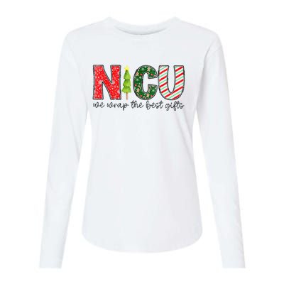 Nicu Nurse Christmas Neonatal Icu Nurse T Holiday Nicu Nurse Womens Cotton Relaxed Long Sleeve T-Shirt