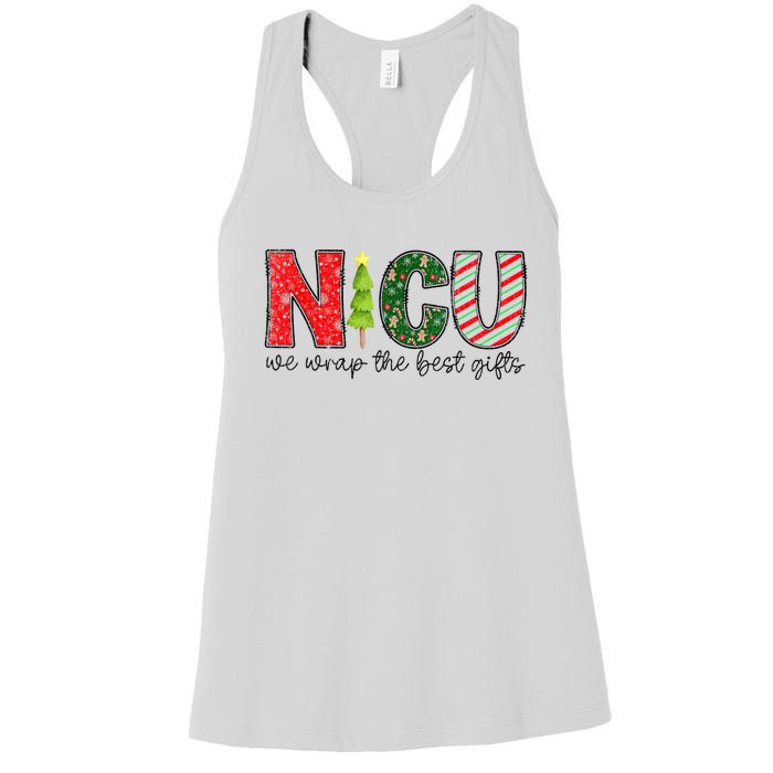 Nicu Nurse Christmas Neonatal Icu Nurse T Holiday Nicu Nurse Women's Racerback Tank