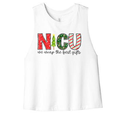 Nicu Nurse Christmas Neonatal Icu Nurse T Holiday Nicu Nurse Women's Racerback Cropped Tank