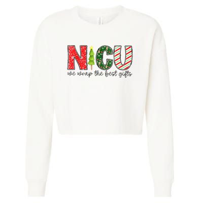 Nicu Nurse Christmas Neonatal Icu Nurse T Holiday Nicu Nurse Cropped Pullover Crew