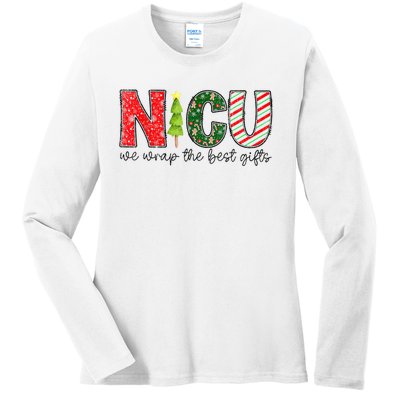 Nicu Nurse Christmas Neonatal Icu Nurse T Holiday Nicu Nurse Ladies Long Sleeve Shirt