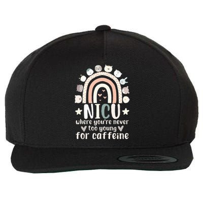 Nicu Nurse Caffeine Neonatal Intensive Care Unit Wool Snapback Cap