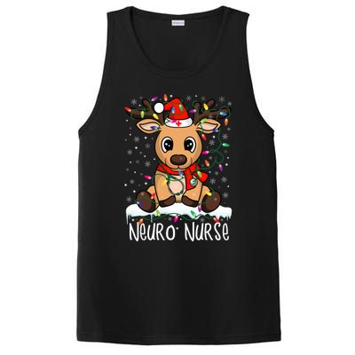 Neuro Nurse Christmas Reindeer Santa Claus Xmas Nurse Scrubs Gift PosiCharge Competitor Tank