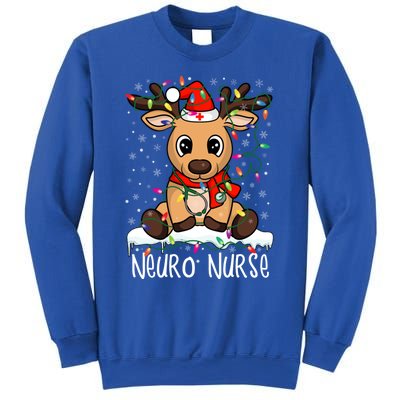 Neuro Nurse Christmas Reindeer Santa Claus Xmas Nurse Scrubs Gift Sweatshirt