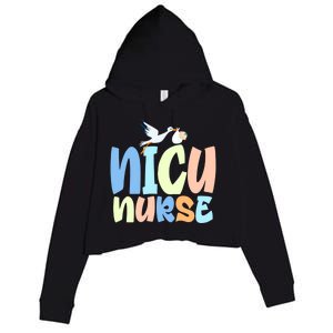 Nicu Nurse Designs Nicu Nurse Squad Cute Gift Crop Fleece Hoodie