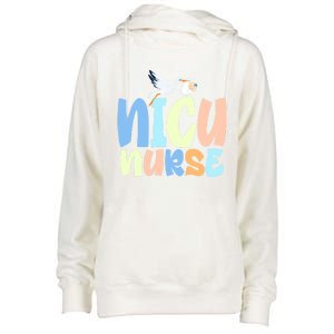 Nicu Nurse Designs Nicu Nurse Squad Cute Gift Womens Funnel Neck Pullover Hood