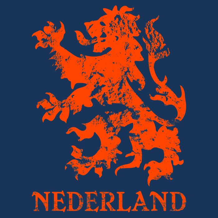 Netherlands Nederland Dutch Lion Flat Bill Trucker Hat