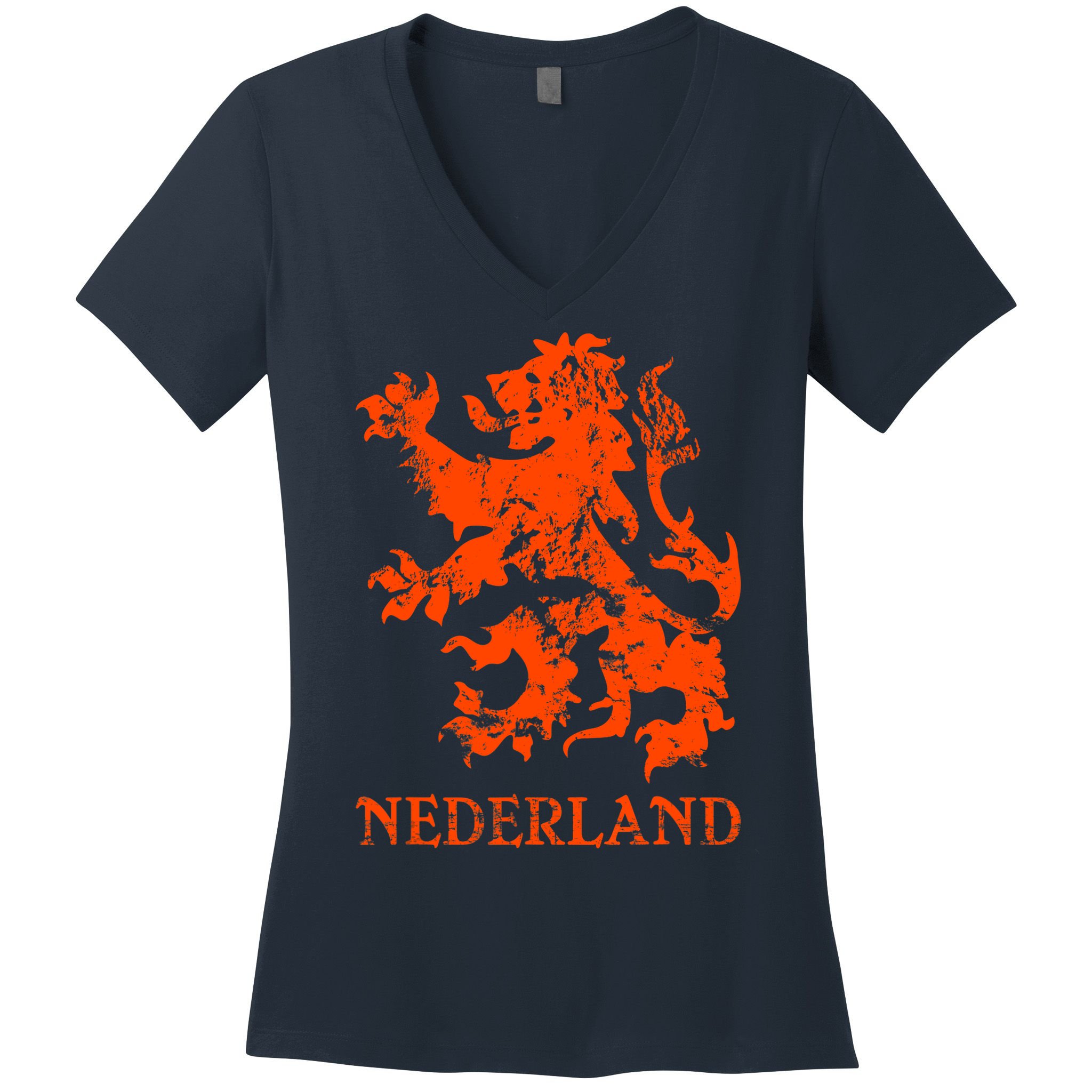Netherlands Nederland Dutch Lion Women's V-Neck T-Shirt